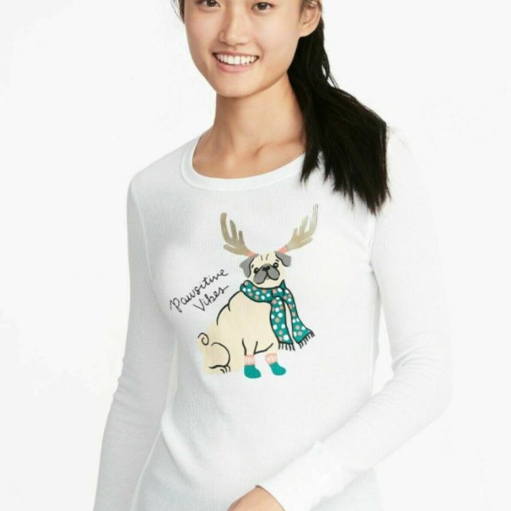 Old Navy Womens Slim-Fit Thermal Tee Shirt M Or L